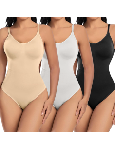 Pack 3 Body Contenitivo Donna Spalline Regolabili Canotta...