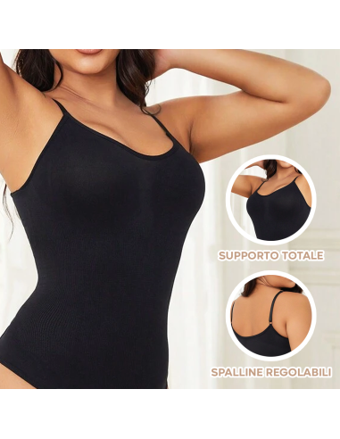 Body Contenitivo Donna con Spalline Regolabili...