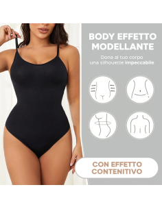 Pack 3 Body da Donna 2 Neri 1 Bianco Contenitivo Canotta... 2