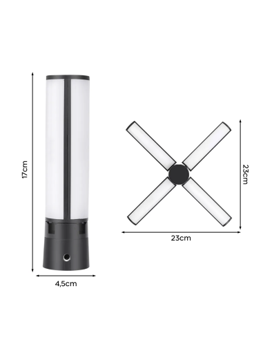 Luce LED Ricaricabile Pieghevole Illuminazione...
