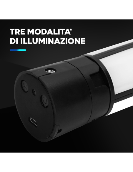 Luce LED Ricaricabile Pieghevole Illuminazione Foto Video Lampada Portatile 5V