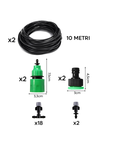 2pz Kit Sistema di Irrigazione Automatica...