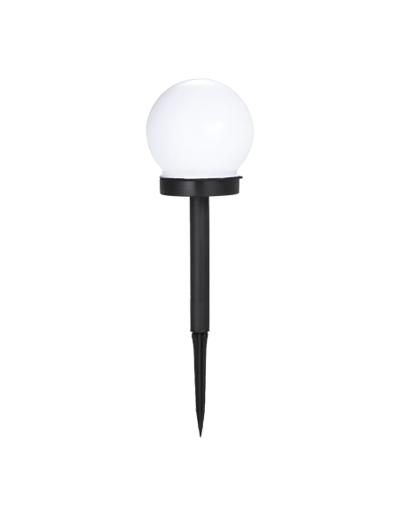 Lampada Sfera Ricarica Solare 10cm da Esterno Picchetto Piantabile per Giardino