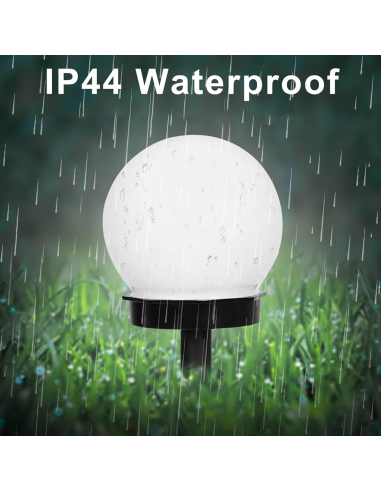 Lampada Sfera Ricarica Solare 10cm da Esterno...