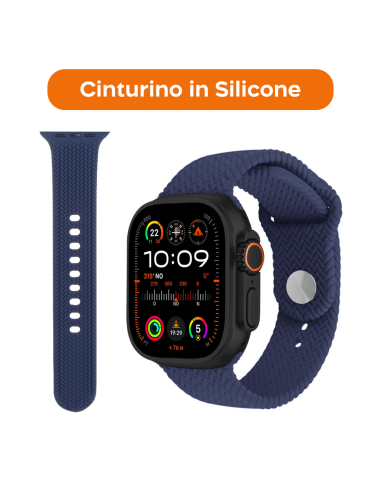 Smartwatch Ultra 49mm 4 Cinturini Notifiche...
