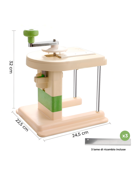 Tritatutto Rotante per Cavolo Multifunzione Grattugia Verdure Manuale in Acciaio