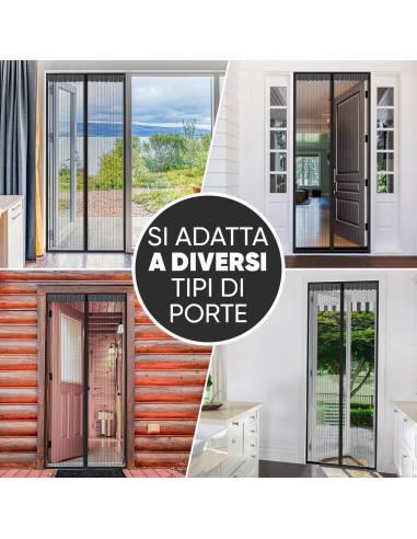 Zanzariera Magnetica per Porte Chiusura a...