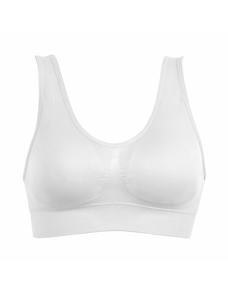 Pack 3 Reggiseno Top Sportivo Senza Ferretto Spalla Larga Traspirante Elastico