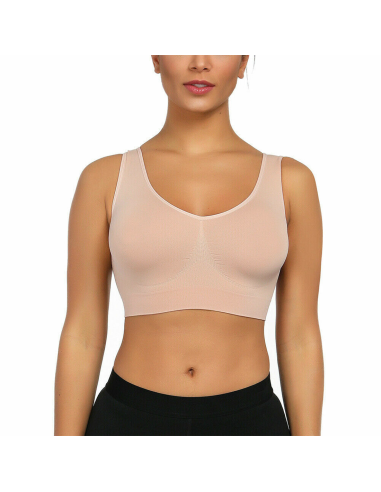 Pack 3 Reggiseno Top Sportivo Senza Ferretto...