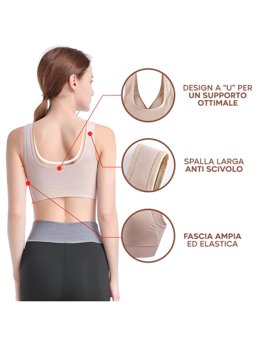 Reggiseno Top Sportivo Senza Ferretto Spalla...