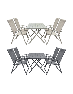 2 Sedie Da Regista Pieghevoli Estosa - Alluminio, Telo Textilene, Colore Ecru - Foto 7