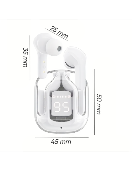 Cuffie Ultrapods Max Auricolari Bluetooth 5.3 Wireless Microfono Display LED