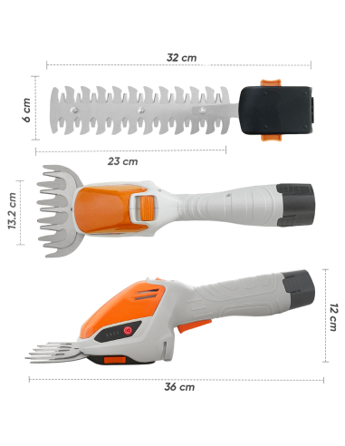 Tagliasiepi Elettrica Batteria 12V Forbice per...