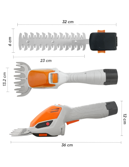 Tagliasiepi Elettrica Batteria 12V Forbice per Potatura Senza Fili Ricaricabile