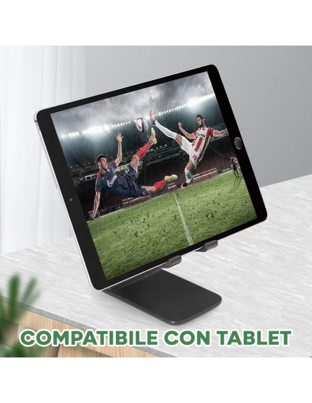 Supporto per Telefono Cellulare Smartphone Regolabile per Scrivania Pieghevole