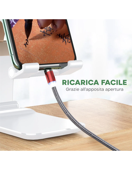 Supporto per Telefono Cellulare Smartphone Regolabile per Scrivania Pieghevole