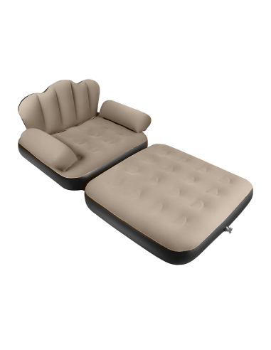 Poltrona Gonfiabile con Poggiapiedi e Schienale...