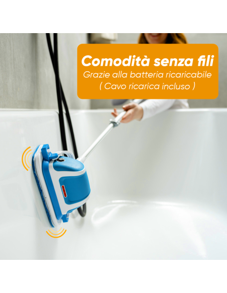 Lavapavimenti Lucidatrice Multifunzione Scrubber Multisuperficie Wireless