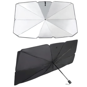 2pz Ombrello Parasole Auto Pieghevole Copertura... 2