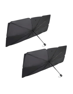 2pz Ombrello Parasole Auto Pieghevole Copertura...