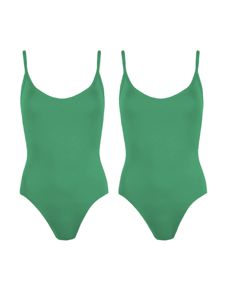 2pz Costume Intero Donna da Mare MADRID Elasticizzato Push Up Tinta Unita