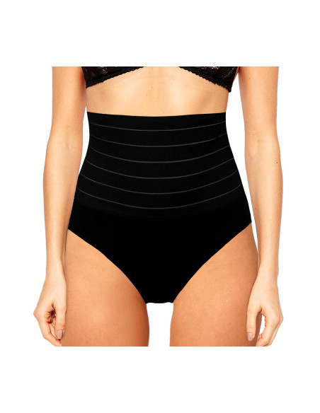 2pz Panciera Vita Alta 1 Bianca 1 Nera Slip Donna Guaina Contenitiva Modellante
