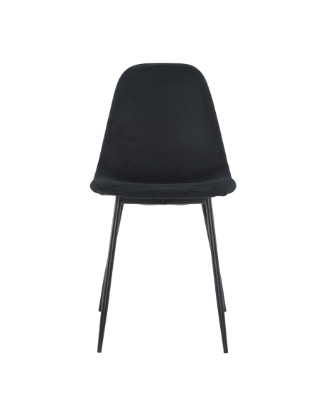 4pz Sedia LOLA da Cucina Design Moderno in Velluto 85x45x44 Struttura in Metallo