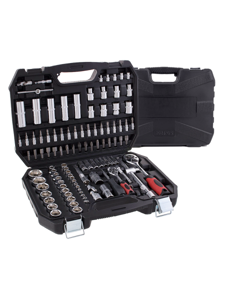 Valigetta Porta Attrezzi 108pz Set Cricchetti Cassetta Porta Utensili da Lavoro