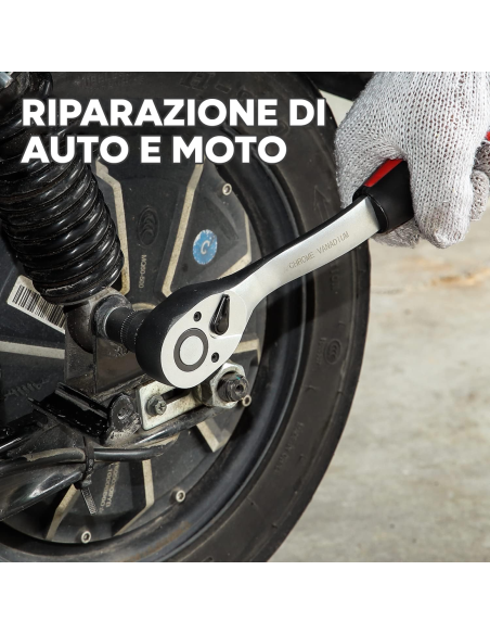 Valigetta Porta Attrezzi 108pz Set Cricchetti Cassetta Porta Utensili da Lavoro