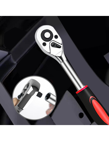 Valigetta Porta Attrezzi 108pz Set Cricchetti Cassetta Porta Utensili da Lavoro