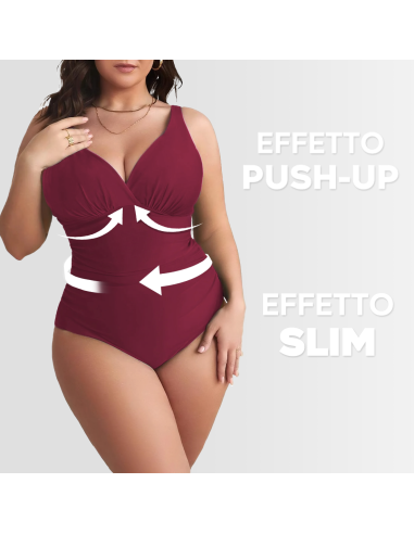 Costume da Bagno Intero da Donna Tinta Unita...
