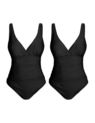 2pz Costume da Bagno Intero Donna Tinta Unita...