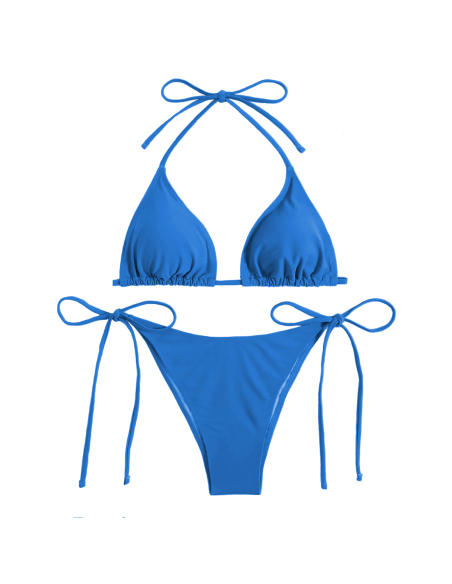 Costume Bikini Donna da Mare mod. IBIZA Due Pezzi Push-Up Tinta Unita Beachwear