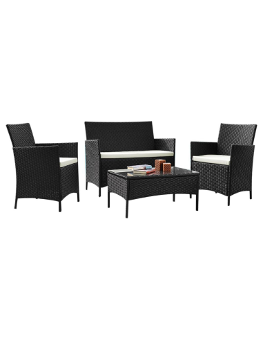 Set da Giardino IBIZA Polyrattan Divano 2...