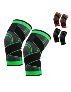 2pz Ginocchiera Sportiva Tutore Ginocchio Supporto Fascia...