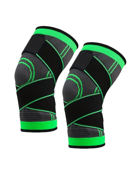 2pz Ginocchiera Sportiva Tutore Ginocchio Supporto Fascia Elastica Compressione