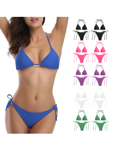 2pz Costume Bikini Donna da Mare IBIZA Due Pezzi Push Up...