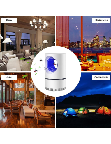 Lampada Anti Zanzare Elettrica con Luce UV...