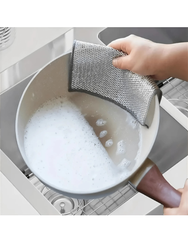 Straccio in Filo Metallico 10pz Riutilizzabile...