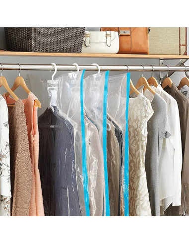 Sacco sottovuoto sacchetto vestiti con gancio...