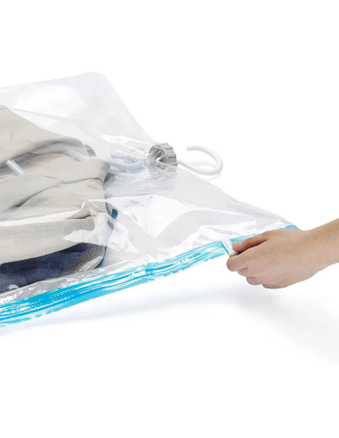 Sacco sottovuoto sacchetto vestiti con gancio...