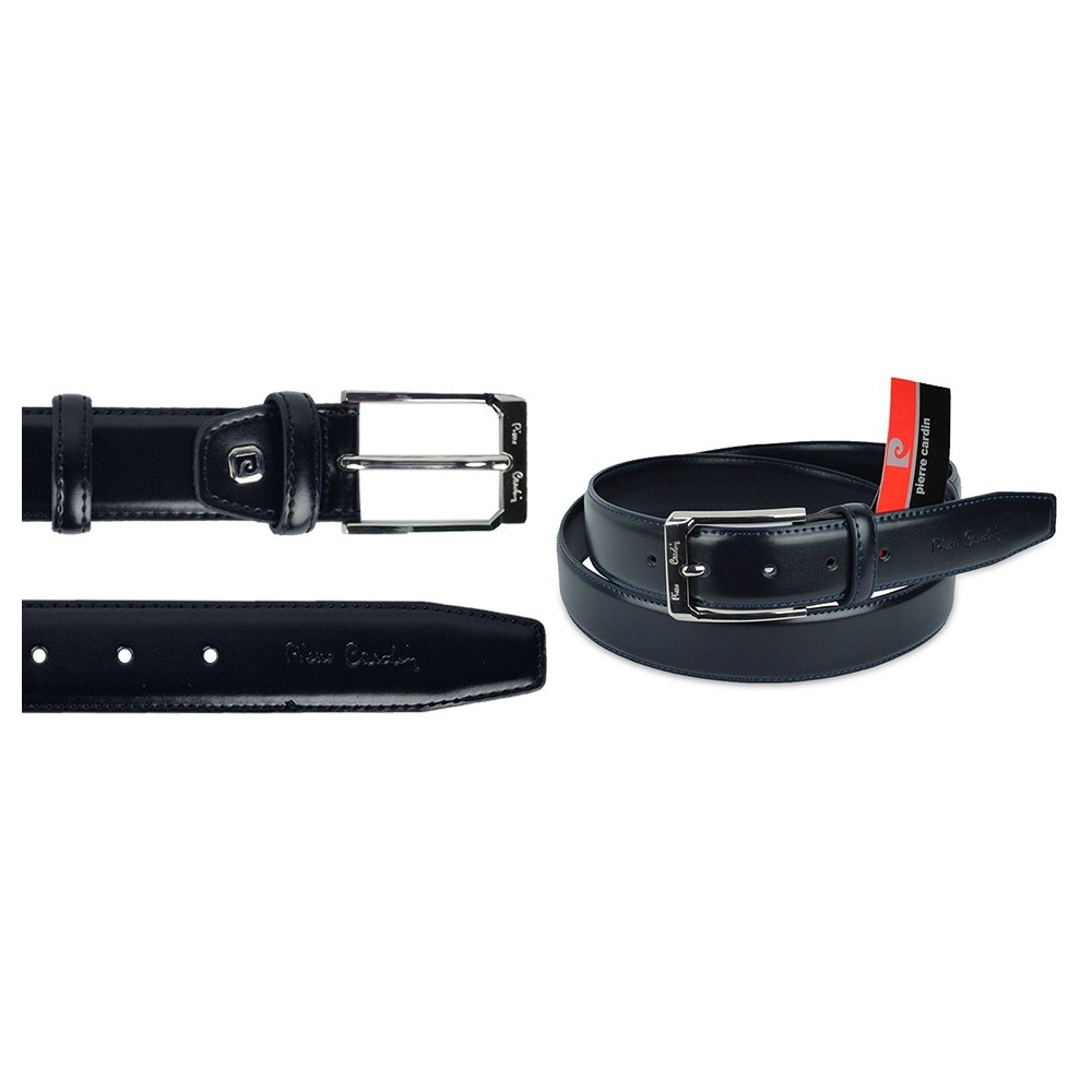 140203 Cintura regolabile uomo Pierre Cardin in vera pelle liscia vari colori