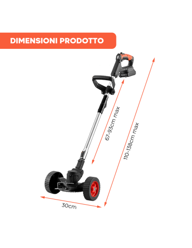 Decespugliatore Cordless 2 Batterie 21V con...