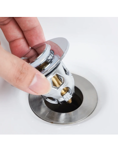 Tappo Lavandino Pop-Up Universale Filtro Scarico... 2