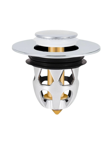 4pz Tappo Lavandino Pop-Up Universale Filtro...