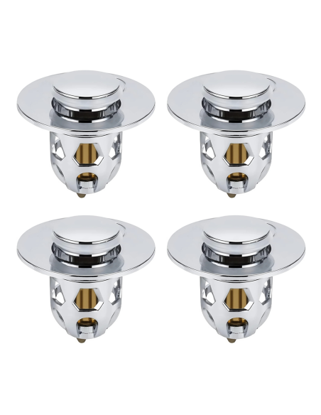 4pz Tappo Lavandino Pop-Up Universale Filtro Scarico Anti-Intasamento in ABS