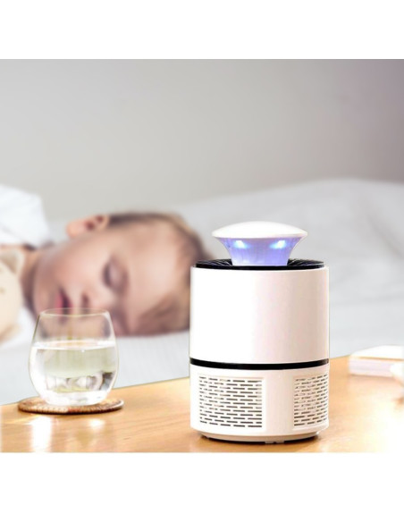 2pz Lampada Antizanzare Elettrica 18724 Trappola per Insetti Led USB Portatile