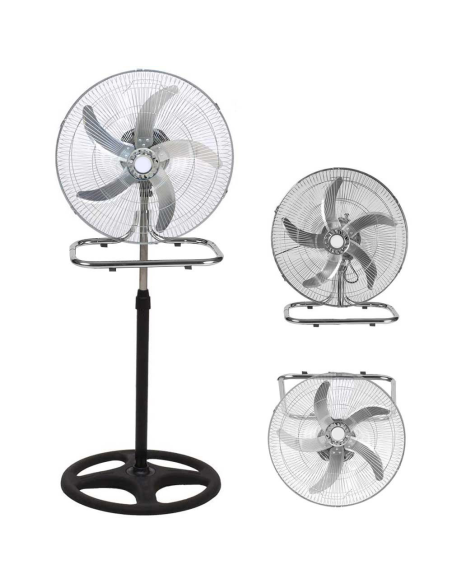 Coveri Ventilatore 3 in 1 multifunzione 65 watt pala 50cm Piantana,Tavolo,Parete