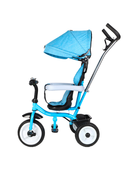 Triciclo FUNNY LT982 Passeggino per Bambini Carrozzina con Tettuccio Parasole