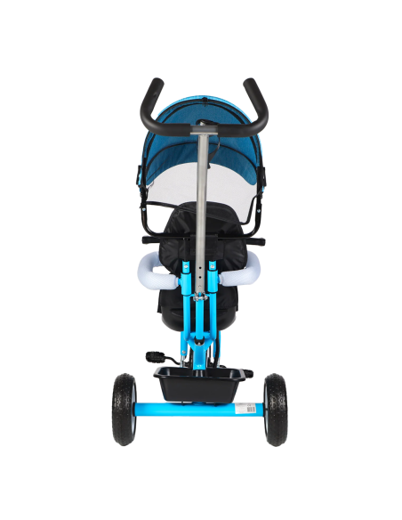 Triciclo FUNNY LT982 Passeggino per Bambini Carrozzina con Tettuccio Parasole